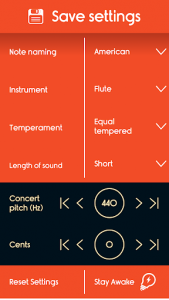 اسکرین شات برنامه Master Flute Tuner 3