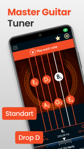 اسکرین شات 3 برنامه Master Guitar Tuner