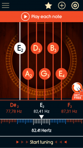 اسکرین شات برنامه Master Guitar Tuner 2