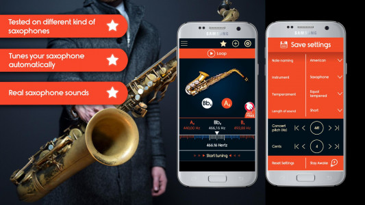 اسکرین شات برنامه Master Saxophone Tuner 1