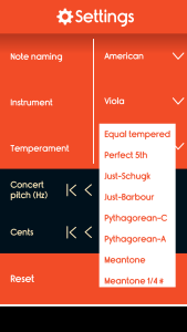 اسکرین شات 5 برنامه Master Viola Tuner