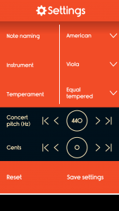 اسکرین شات برنامه Master Viola Tuner 3