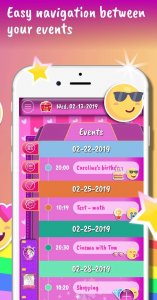 اسکرین شات برنامه Unicorn Calendar 2