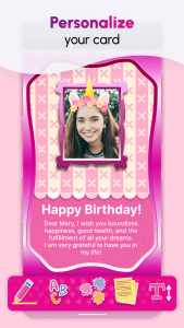 اسکرین شات 2 برنامه Unicorn Invitations Cards