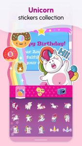 اسکرین شات 4 برنامه Unicorn Invitations Cards