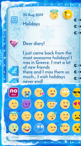 اسکرین شات برنامه Winter Princess Diary (with lo 8