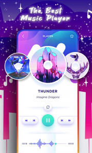 اسکرین شات برنامه Music Player Galaxy 5