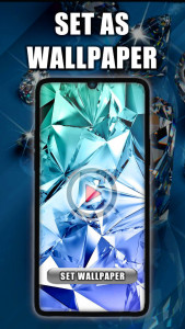 اسکرین شات 1 برنامه Diamonds Live Wallpaper