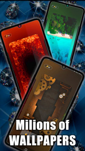 اسکرین شات 2 برنامه Diamonds Live Wallpaper