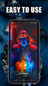 اسکرین شات 3 برنامه Diamonds Live Wallpaper