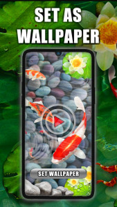اسکرین شات 1 برنامه Koi Pond Live Wallpaper