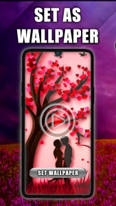 اسکرین شات 1 برنامه Love Live Wallpaper