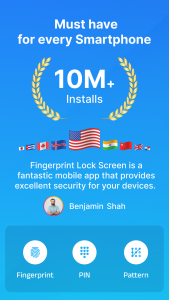 اسکرین شات برنامه Fingerprint Lock Screen 1