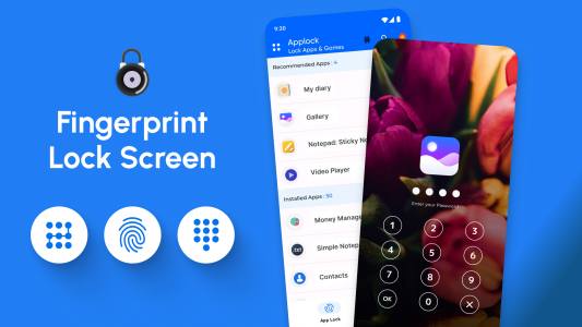 اسکرین شات برنامه Fingerprint Lock Screen 7