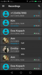 اسکرین شات برنامه Call Recorder 4