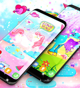 اسکرین شات برنامه Unicorn live wallpaper 5