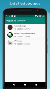 اسکرین شات برنامه Popup Ad Detector-Detect ad showing outside of app 3