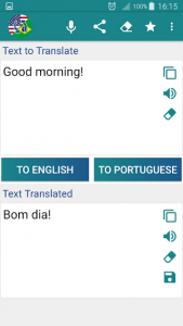 اسکرین شات برنامه Portuguese English Translator 3