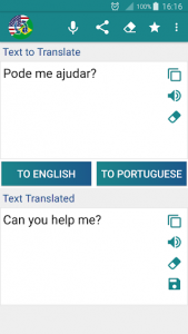 اسکرین شات برنامه Portuguese English Translator 2