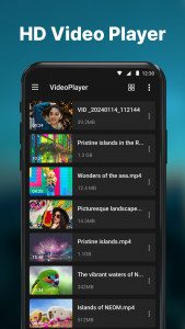 اسکرین شات 2 برنامه HD Video Player - Media Player