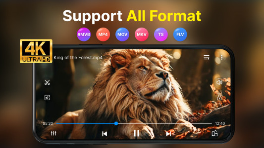 اسکرین شات 1 برنامه HD Video Player - Media Player