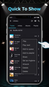 اسکرین شات برنامه Music Player - Audio Player 5