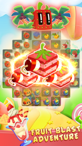 اسکرین شات بازی Juice cube: Match 3 Fruit Game 1