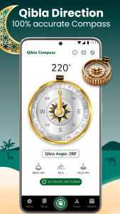 اسکرین شات 3 برنامه Muslim Prayer - Qibla Compass