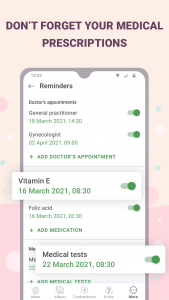 اسکرین شات 4 برنامه Pregnancy tracker week by week
