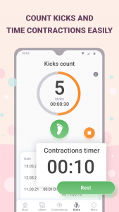 اسکرین شات 3 برنامه Pregnancy tracker week by week