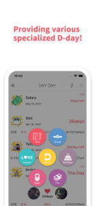 اسکرین شات 5 برنامه DAY DAY Widget : Countdown