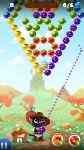 اسکرین شات بازی Fruity Cat: bubble shooter! 1