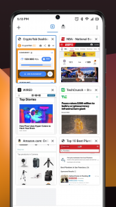 اسکرین شات 3 برنامه CryptoTab Browser Pro Level