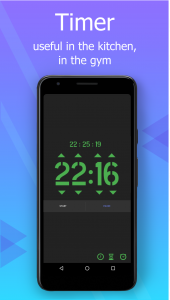 اسکرین شات برنامه Full-screen digital clock. Tim 3