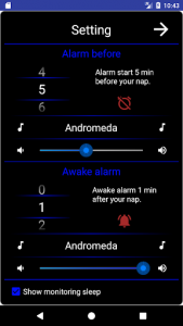 اسکرین شات برنامه Zibiphasic : Polyphasic Sleep Cycle,  Alarm Clock 6