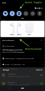 اسکرین شات برنامه AndroPods - Airpods on Android 5