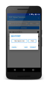 اسکرین شات 2 برنامه TCP Telnet Terminal