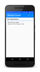 اسکرین شات 1 برنامه USB Serial Terminal