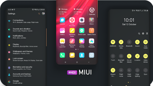 اسکرین شات برنامه #Hex Plugin - MIUI 11 Skin for Samsung OneUI 2019 1