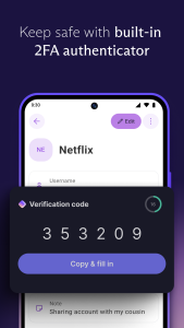 اسکرین شات 5 برنامه Proton Pass: Password Manager