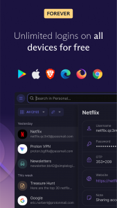 اسکرین شات 2 برنامه Proton Pass: Password Manager