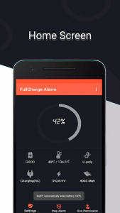 اسکرین شات برنامه Full Charge Alarm 2