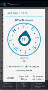 اسکرین شات برنامه GPS Waypoints 6