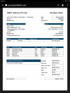 اسکرین شات برنامه Purchase Order PO PDF Maker 5