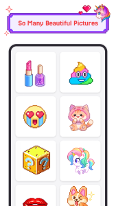 اسکرین شات 1 بازی Pixel Coloring-Color by number