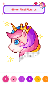 اسکرین شات 3 بازی Pixel Coloring-Color by number