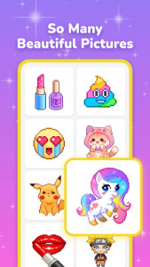 اسکرین شات 1 بازی Pixel Coloring-Color by number