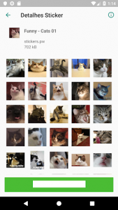 اسکرین شات برنامه Stickers: Cute and Funny Animals 🐱🐶 2