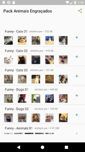 اسکرین شات برنامه Stickers: Cute and Funny Animals 🐱🐶 1