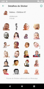 اسکرین شات برنامه Stickers: Babies - Children Cute 👶 8